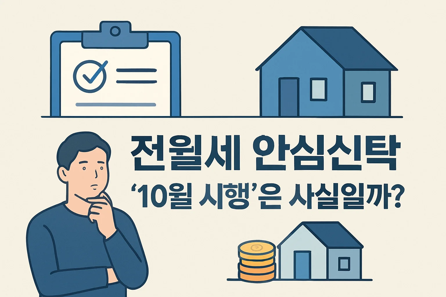 전월세 안심신탁 ‘10월 시행’은 사실일까? 국토부·HUG 공식자료로 확인한 현재 상태 설명 이미지