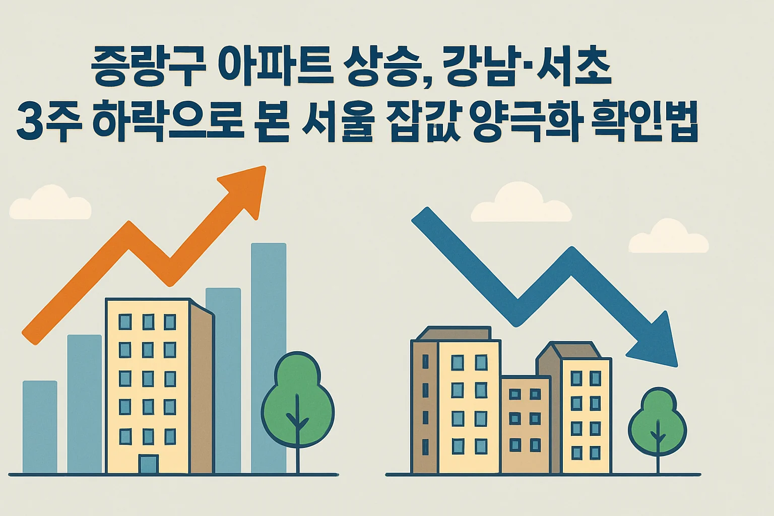 중랑구 아파트 상승, 강남·서초 3주 하락으로 본 서울 집값 양극화 확인법 설명 이미지