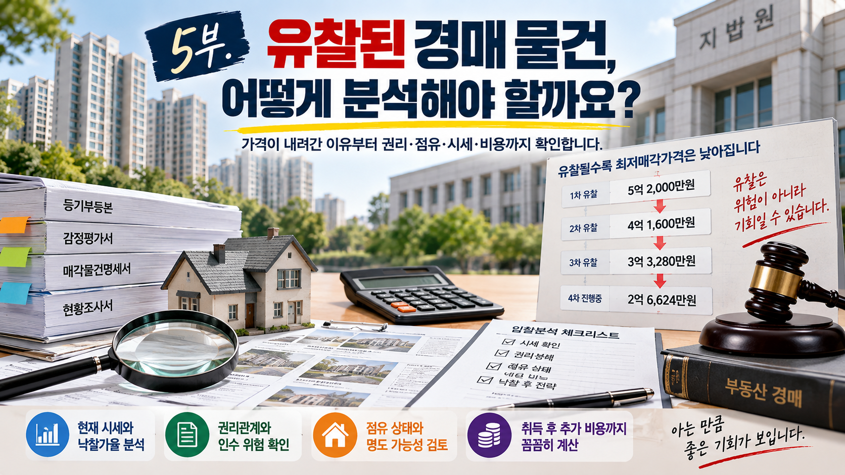 5부 유찰된 경매 물건 분석 방법