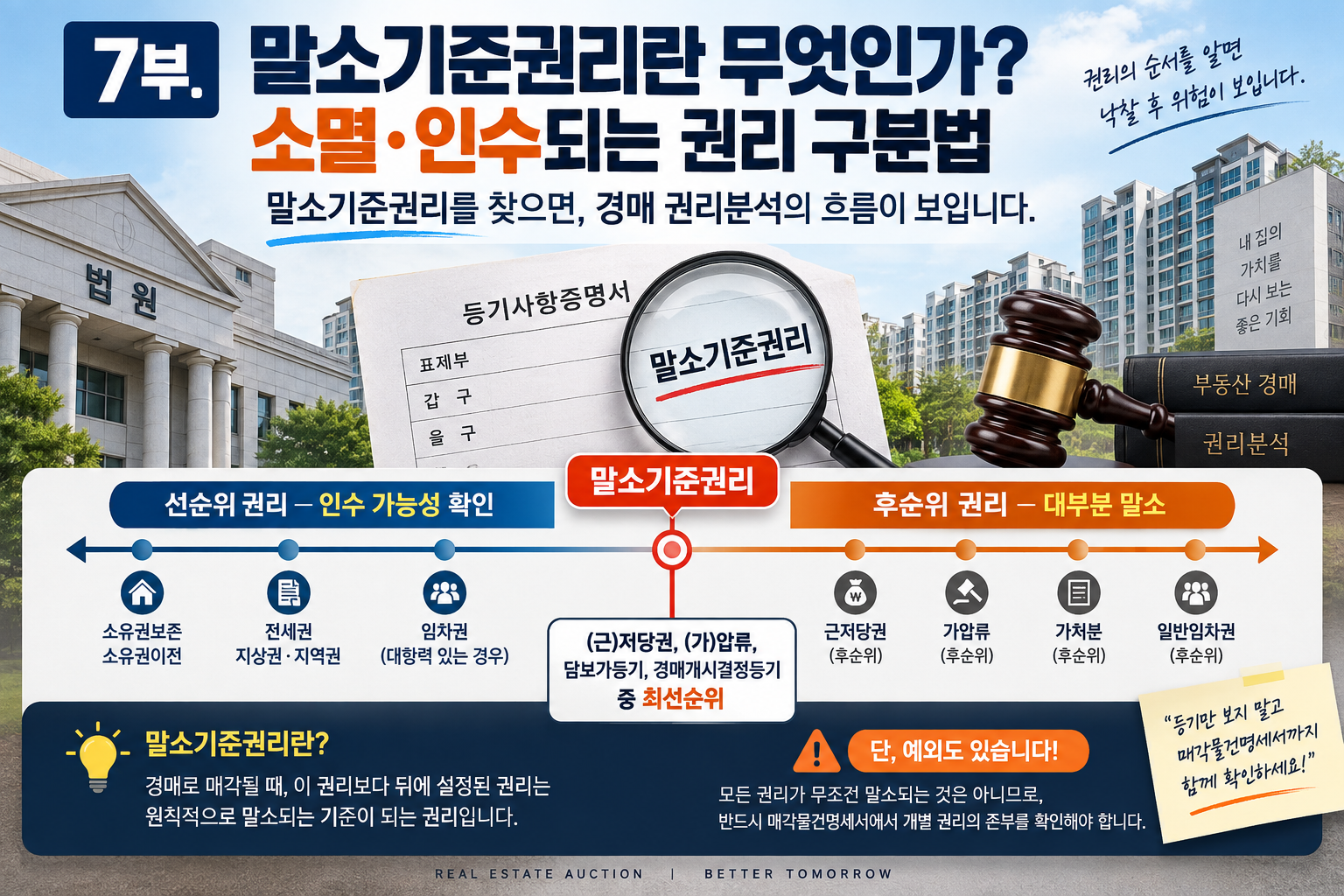 7부 말소기준권리란 무엇인가 소멸 인수되는 권리 구분법