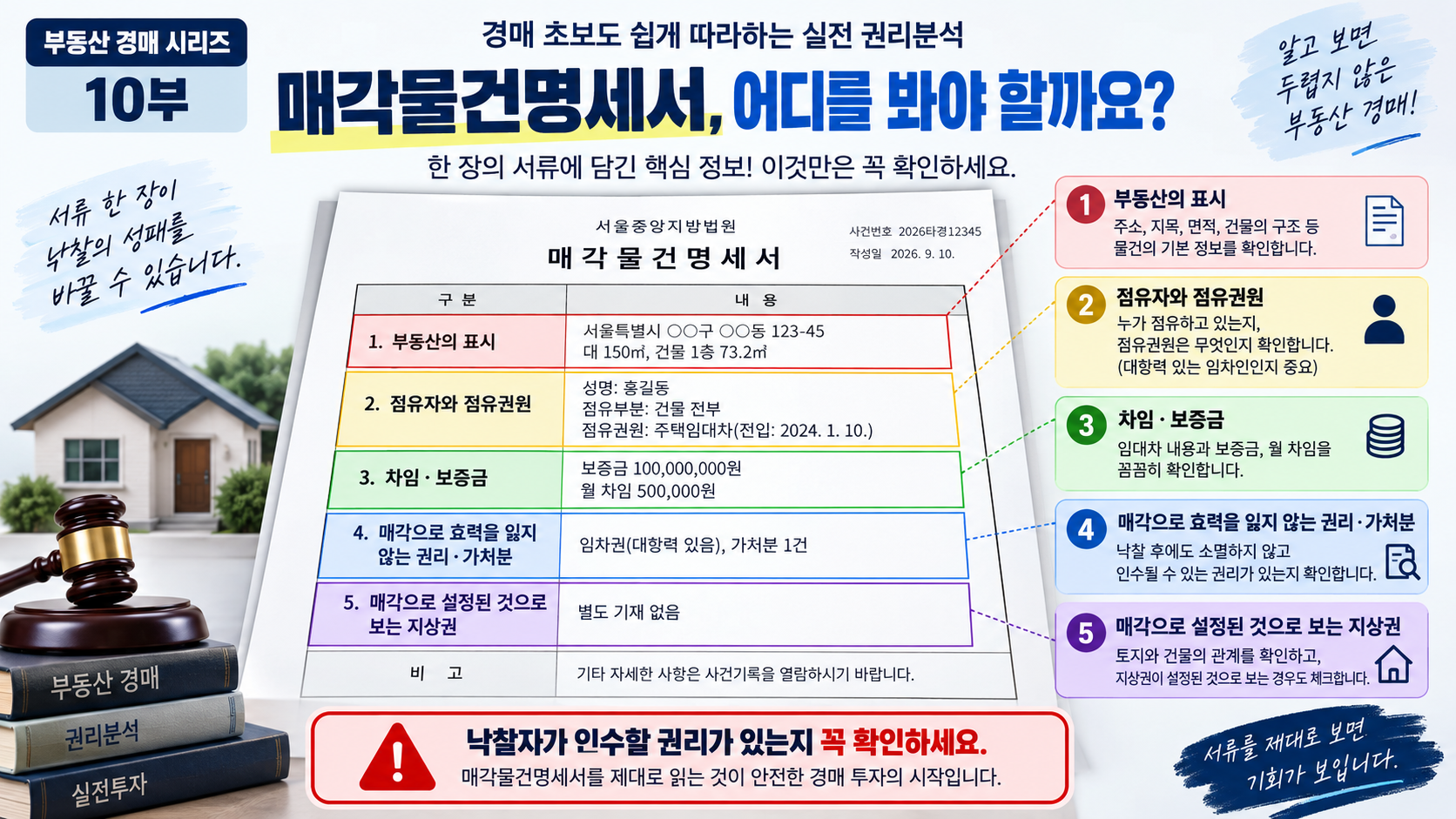 부동산 경매 매각물건명세서 보는 법