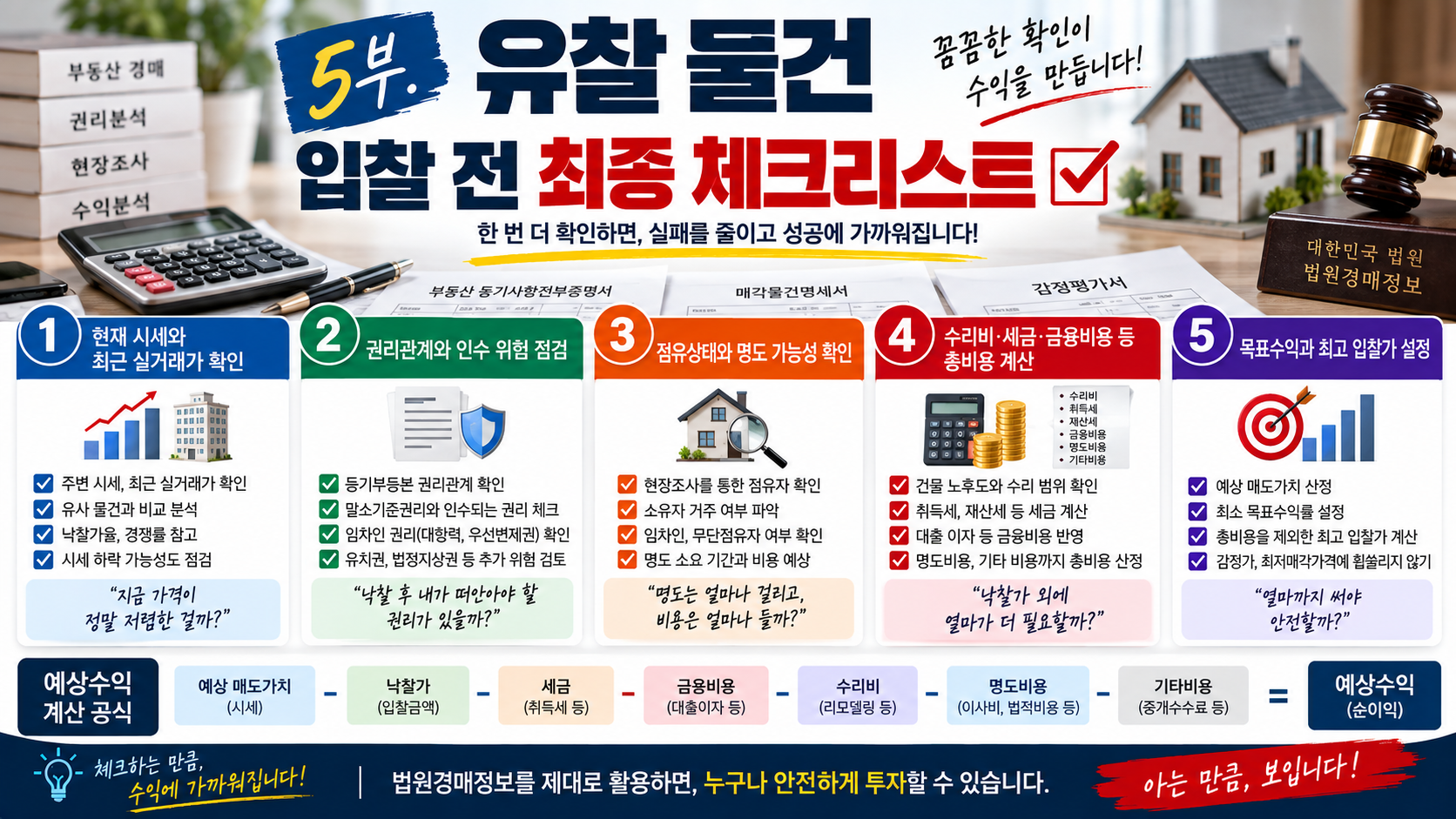 유찰된 경매 물건 입찰 전 최종 체크리스트